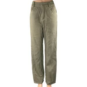 Rumored Women's Olive Green High Waisted Relaxed Straight Denim Jeans Size XS